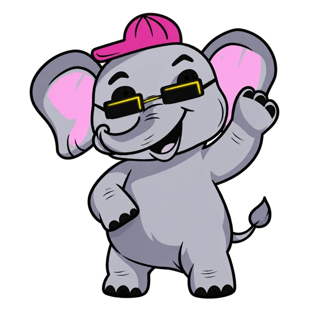 Trumbo the elephant welcomes you to the world of Trivia Titan